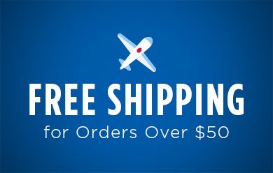 free US lower 48 shipping on orders over $50