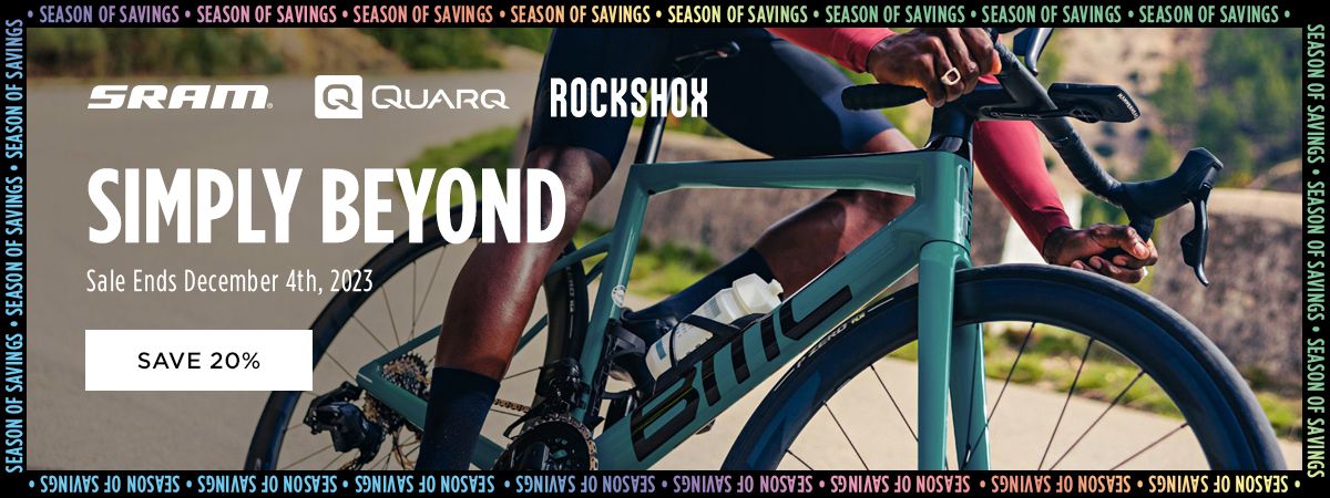 Save 20% on SRAM Quarq and Rockshox Components Simply Beyond