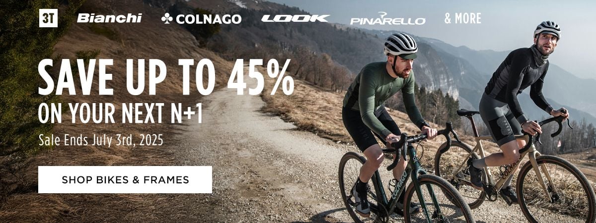 Save up to 45% on Your Next N+1 Shop Bikes and Frames