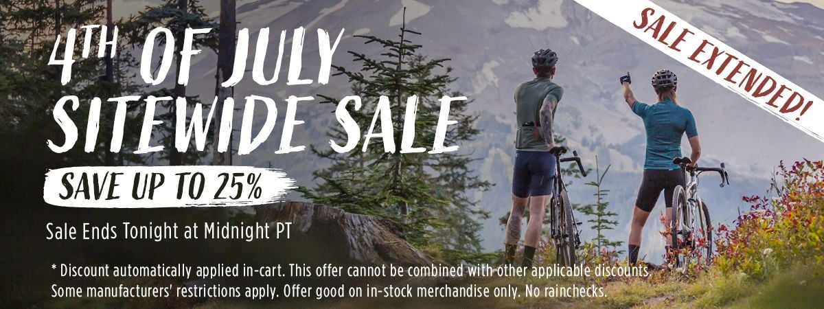 Sale Extended! 4th of July Sitewide Sale Save up to 25%
