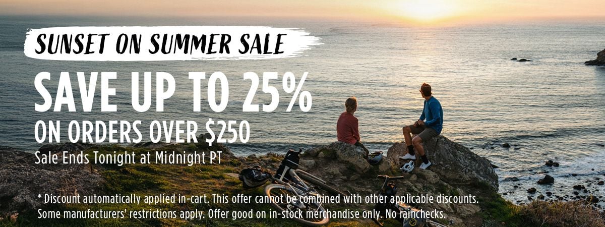 Sunset on Summer Sale Save up to 25 on Orders Over $250 Sale Ends Tonight at Midnight