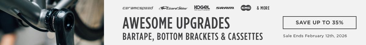 Awesome Upgrades Bartape, Bottom Brackets and Cassettes Save up to 30%